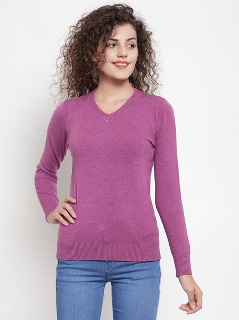 global republic purple slim fit sweater