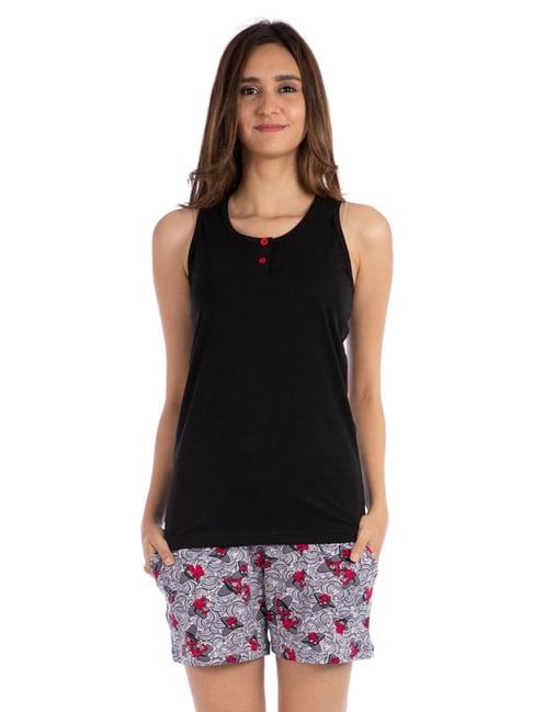 nite flite multicolor cotton top with shorts