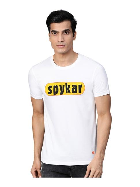 spykar white t-shirt