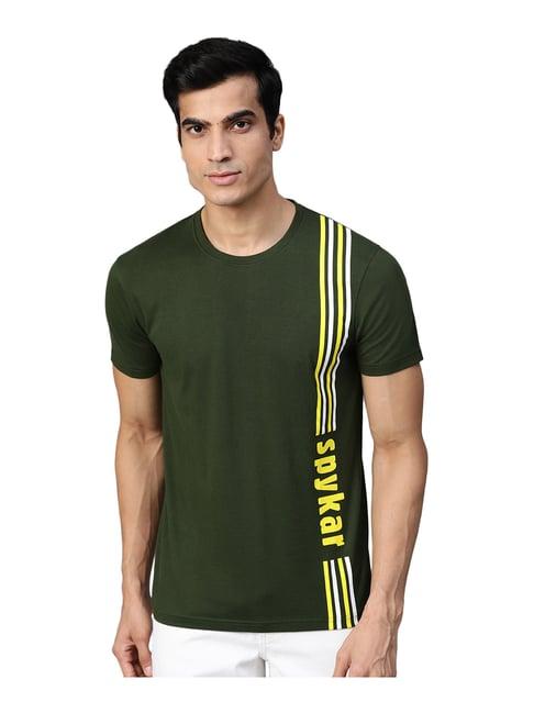 spykar green t-shirt