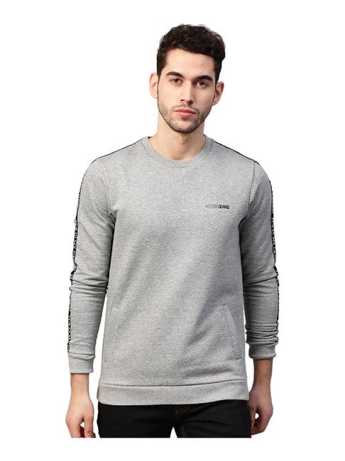 spykar black round neck sweatshirt