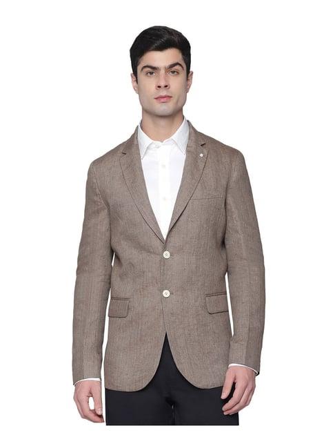 gant khaki textured blazer