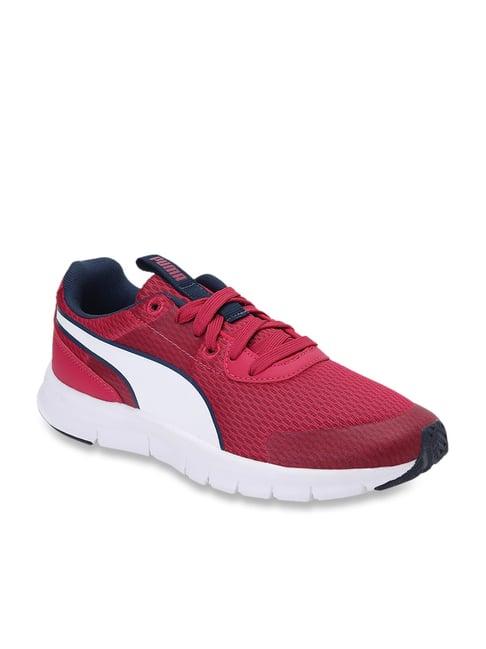 puma women's flash idp maroon casual sneakers