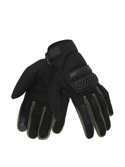 royal enfield urban hustler (rover v3) riding gloves olive & black - xxl