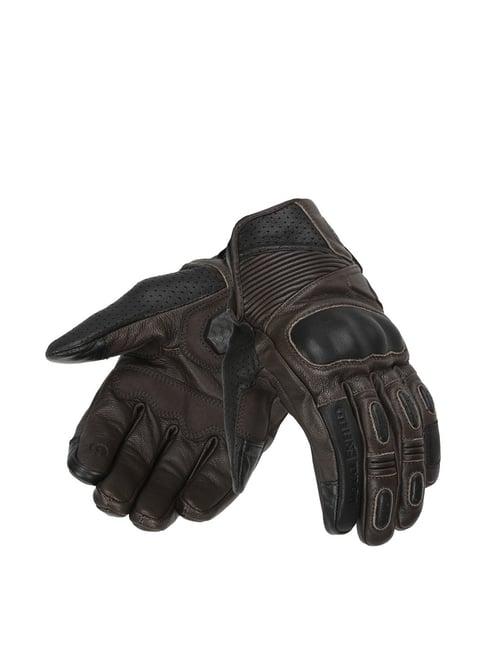 royal enfield vamos riding gloves brown - m