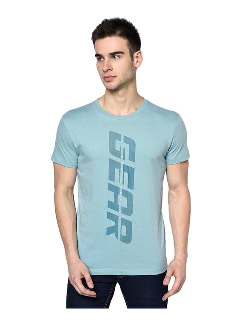 octave blue crew t-shirt