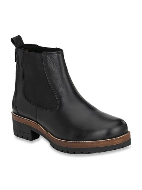 delize women's black chelsea boots