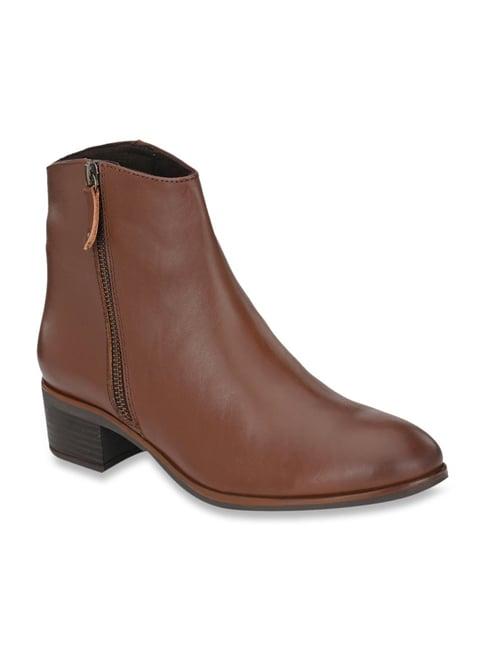 delize women's tan casual booties