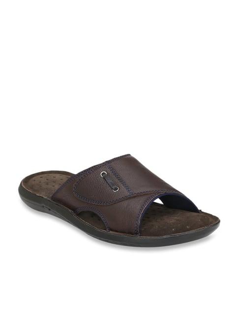 delize men's brown slides