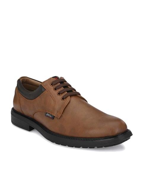 hitz men's tan derby shoes