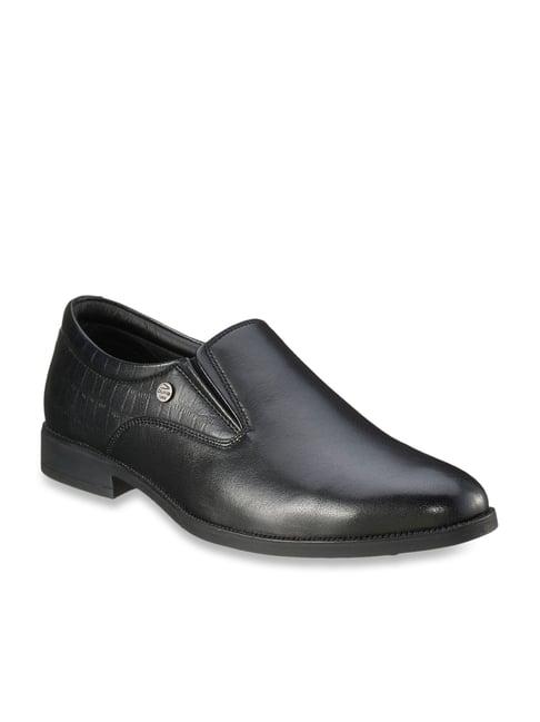 duke men's black formal slip-ons