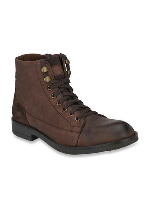 delize men's brown biker boots