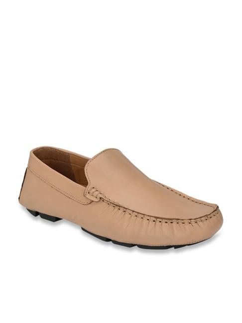 delize men's beige casual loafers