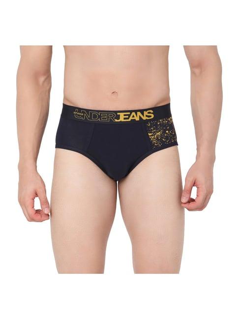 underjeans by spykar navy cotton briefs