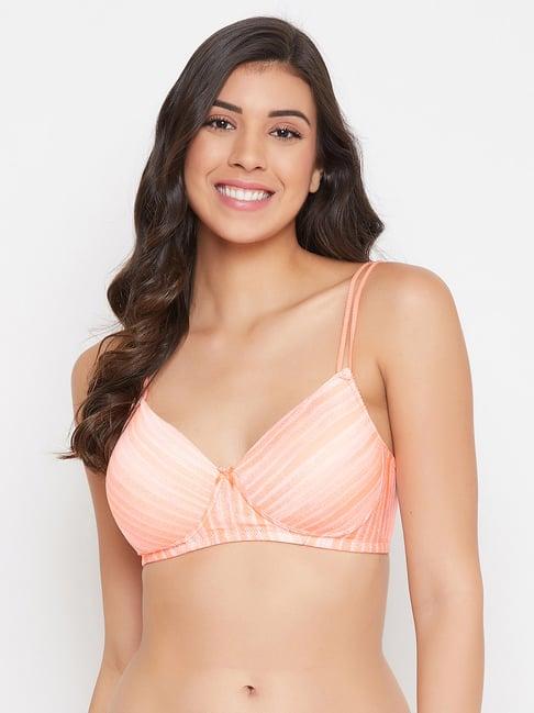 clovia pink non wired padded t-shirt bra