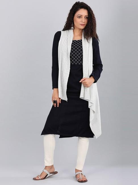 aurelia white regular fit cardigan