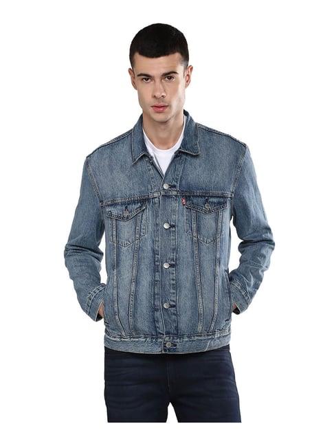 levi's blue regular fit denim jacket