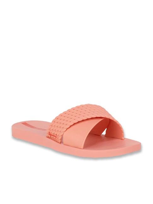 ipanema women's street fem pink cross strap sandals