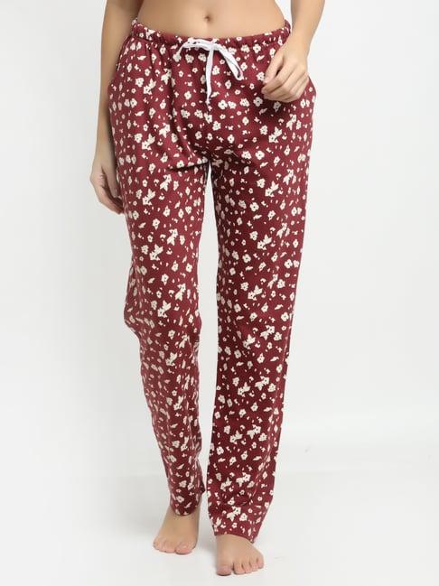 kanvin red printed pyjamas