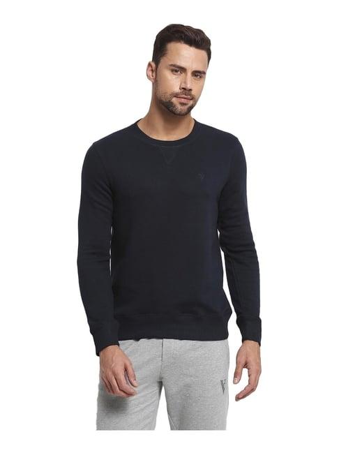 van heusen navy round neck sweatshirt