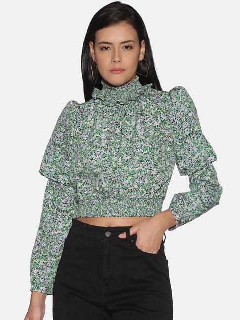 isu multicolor floral print top