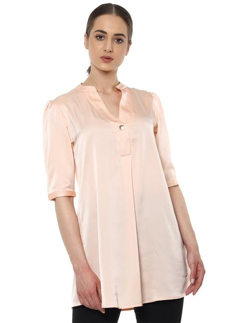 van heusen peach regular fit tunic