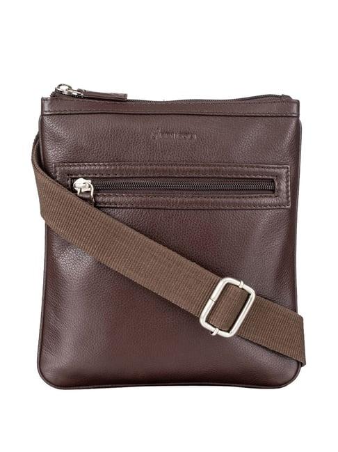 mai soli  brown solid medium cross body bag