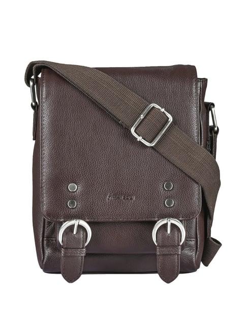 mai soli  brown solid medium cross body bag