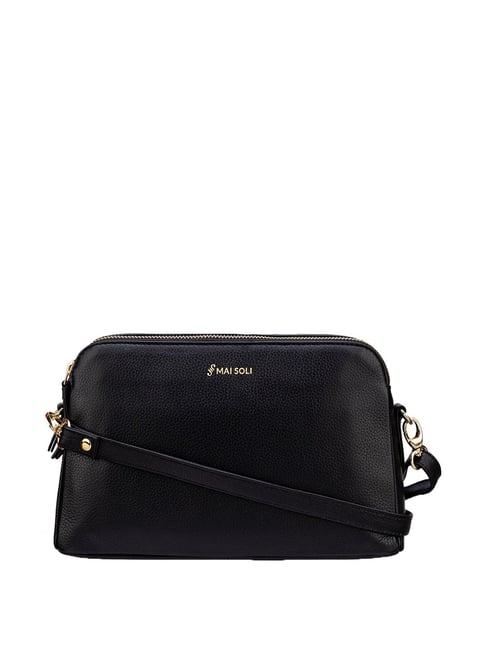 mai soli emma crossbody medium sling bag - black