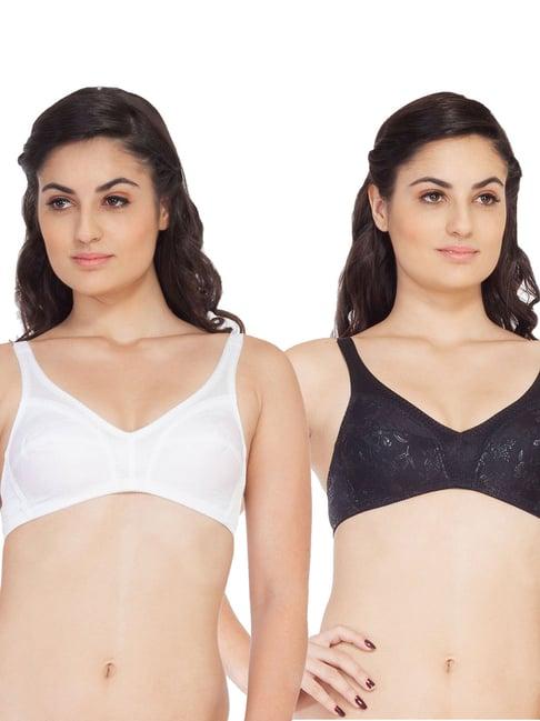 soie multicolor non wired non padded everyday bra (pack of 2)