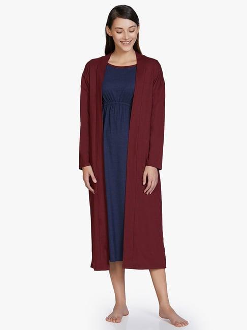 amante maroon robe