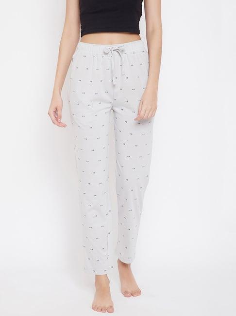 okane light grey printed pyjamas