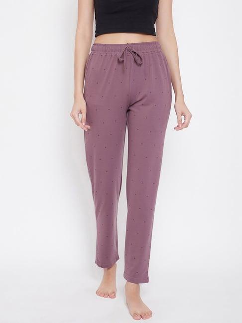 okane light mauve printed pyjamas