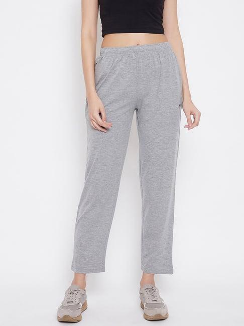 okane grey textured trackpants