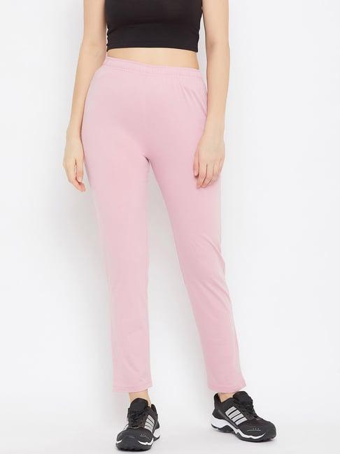 okane blush pink regular fit trackpants