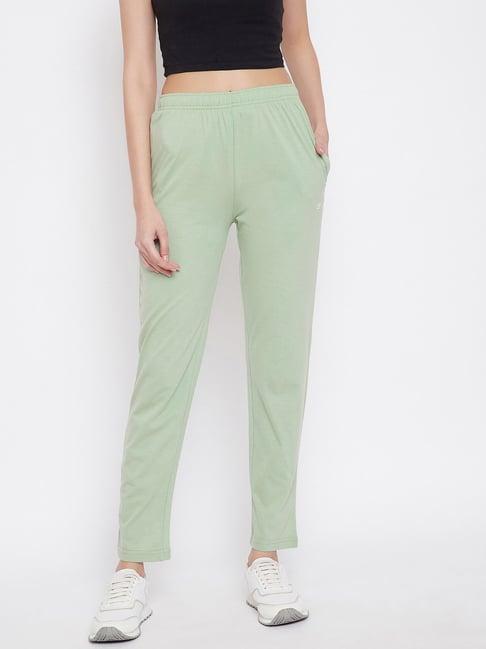 okane light green regular fit trackpants