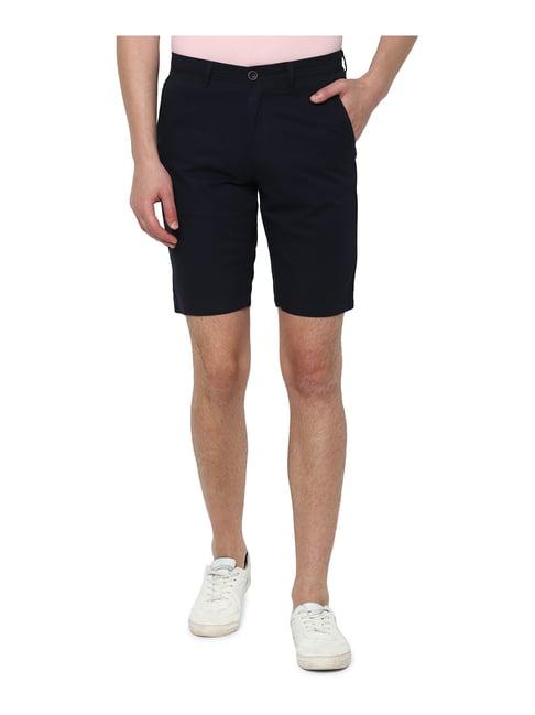 allen solly navy chino shorts