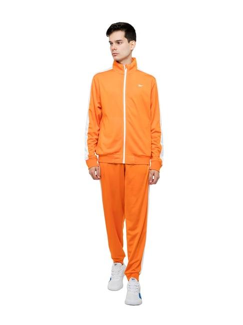 reebok orange myt regular fit tracksuit