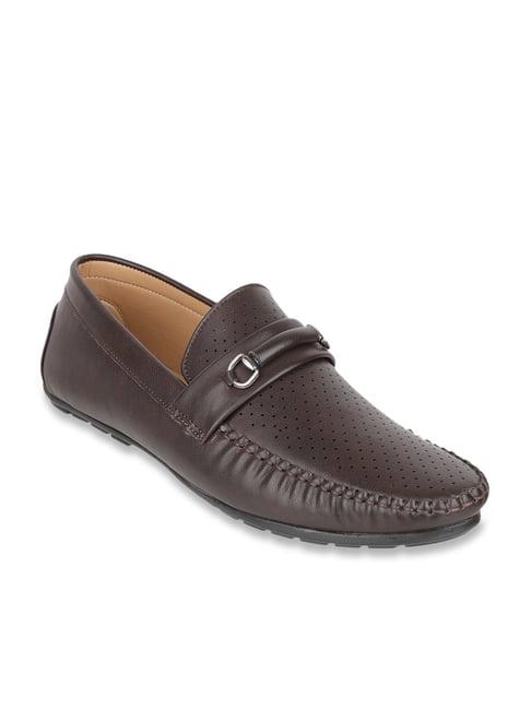 carlton london men's brown casual loafers