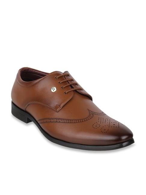 carlton london men's tan derby shoes