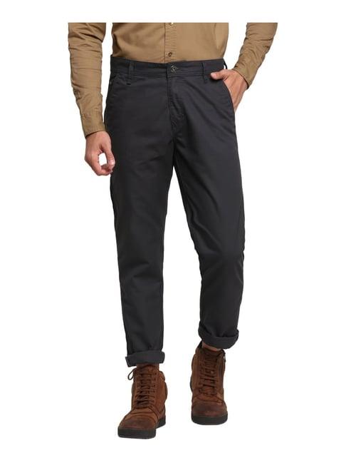 royal enfield dark grey regular fit chinos