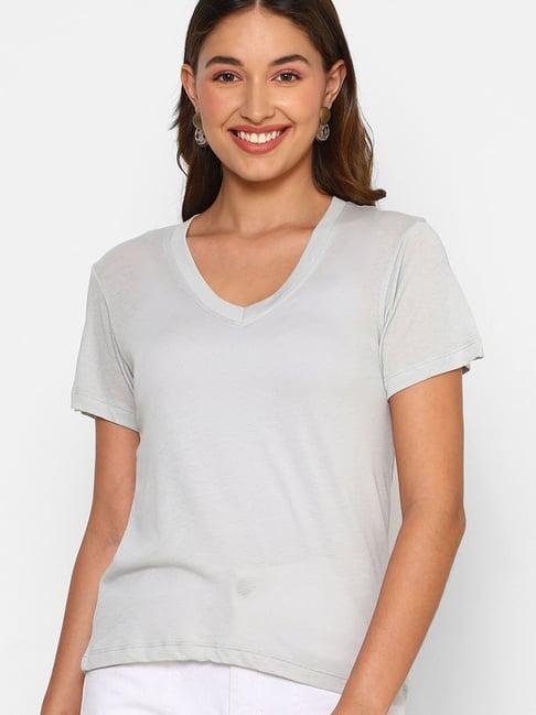 forever 21 grey regular fit tee