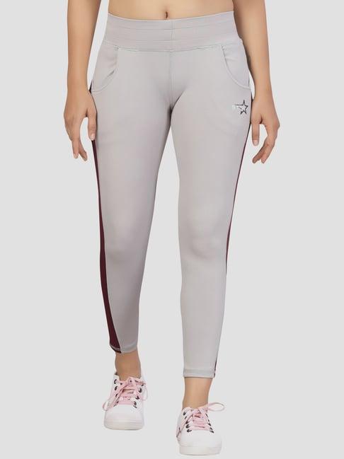 aarika white cotton trackpants