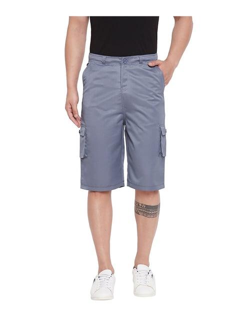 hypernation grey regular fit shorts