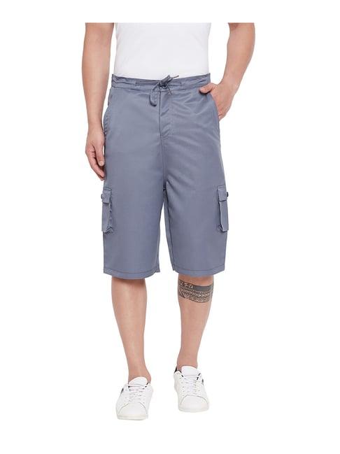 hypernation grey regular fit shorts