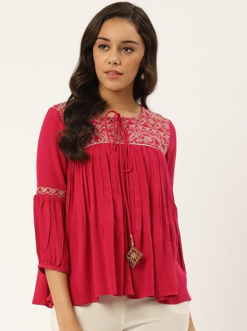 rangmayee red printed tunic