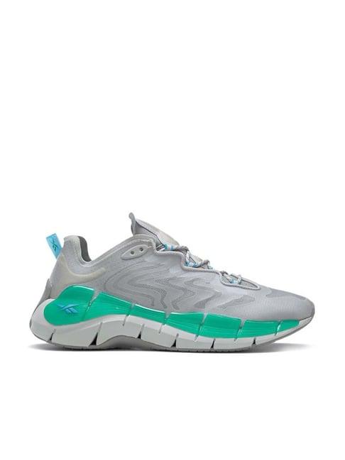 reebok men's zig kinetica ii grey running shoes