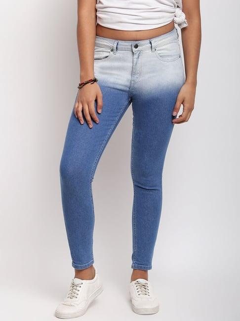 tales & stories blue mid rise jeans