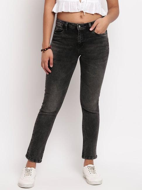 tales & stories black mid rise jeans