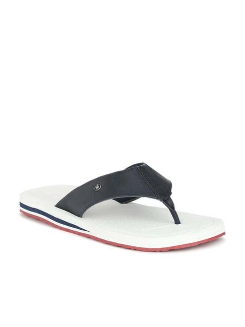 louis philippe men's navy thong sandals